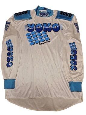 Vintage YOKO Racewear Motorcross Dirtbike Racing Padded Sports Jersey Size L/XL